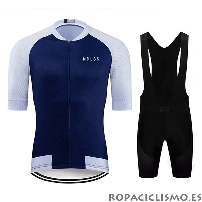 2020 Maillot NDLSS Tirantes Mangas Cortas Blanco Azul