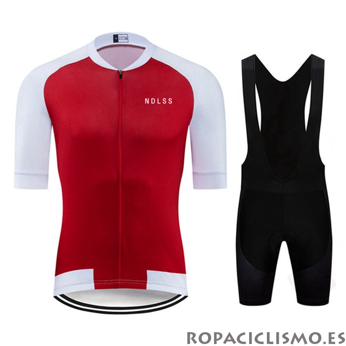 2020 Maillot NDLSS Tirantes Mangas Cortas Blanco Rojo