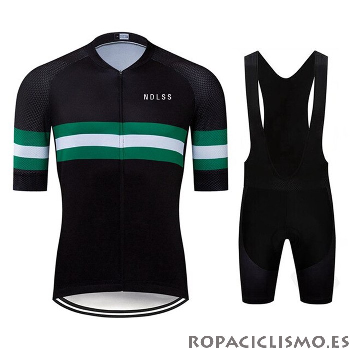 2020 Maillot NDLSS Tirantes Mangas Cortas Negro Verde