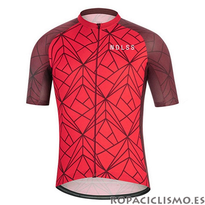 2020 Maillot NDLSS Tirantes Mangas Cortas Profundo Rojo