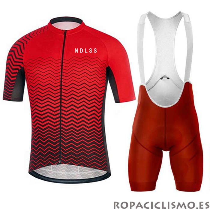 2020 Maillot NDLSS Tirantes Mangas Cortas Rojo