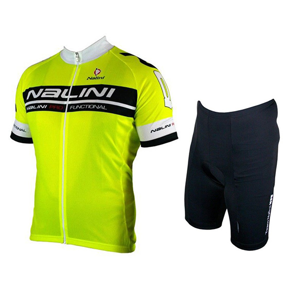 2019 Maillot Nalini Tirantes Mangas Cortas Negro Aceso Verde