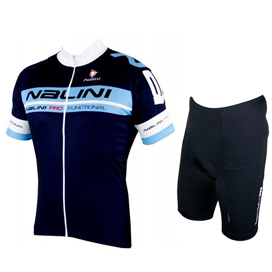 2019 Maillot Nalini Tirantes Mangas Cortas Negro Azul