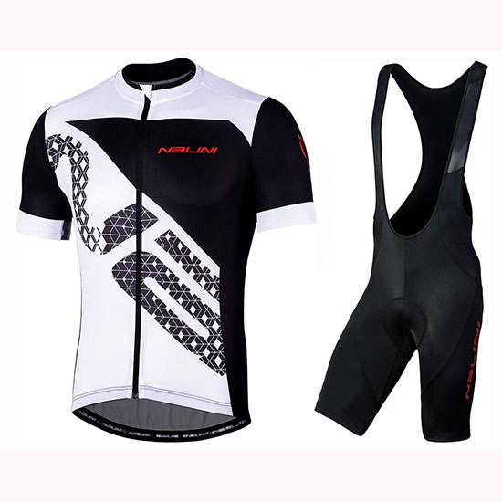 2019 Maillot Nalini Volata 2.0 Tirantes Mangas Cortas Negro Blanco