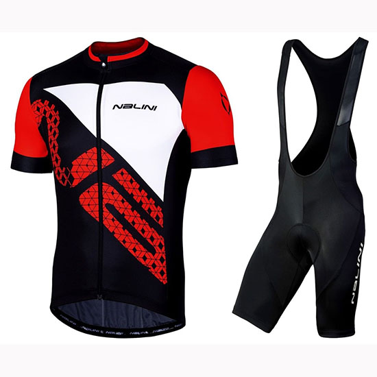 2019 Maillot Nalini Volata 2.0 Tirantes Mangas Cortas Negro Rojo