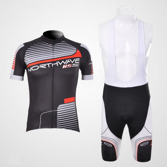 2012 Maillot NorthWave Tirantes Mangas Cortas Negro Y Blanco