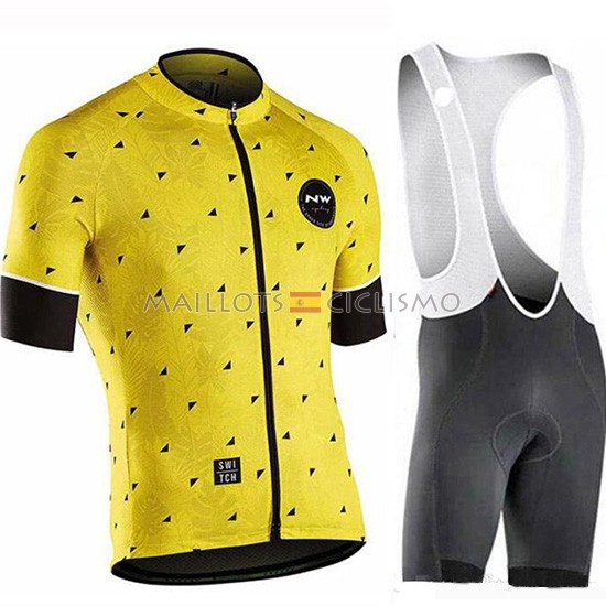 2019 Maillot Northwave Tirantes Mangas Cortas Amarillo