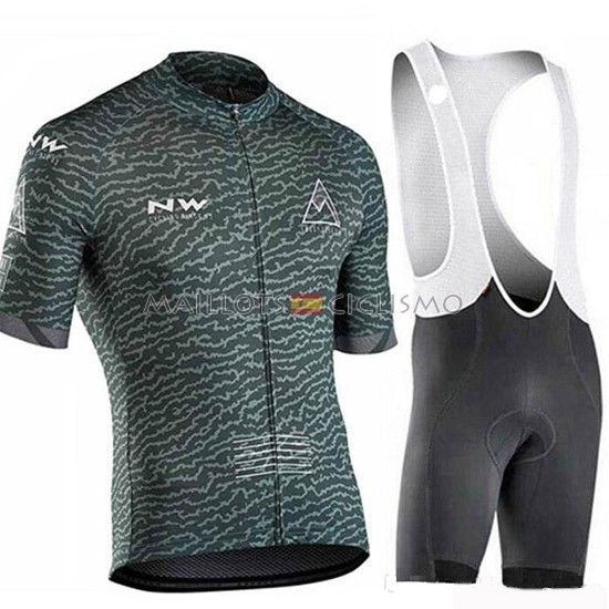 2019 Maillot Northwave Tirantes Mangas Cortas Gris