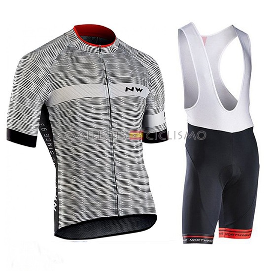 2019 Maillot Northwave Tirantes Mangas Cortas Gris