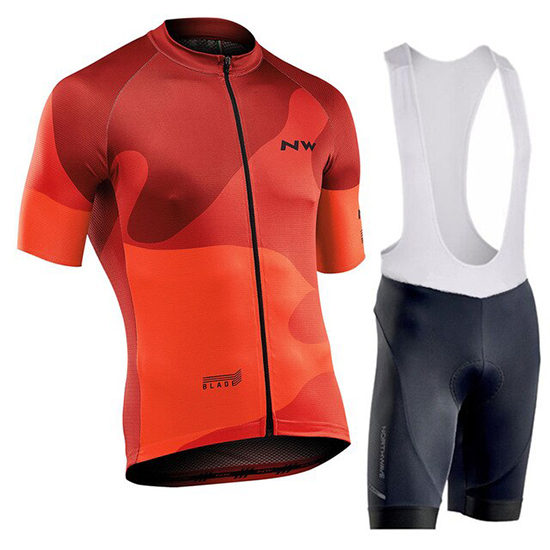 2019 Maillot Northwave Tirantes Mangas Cortas Naranja