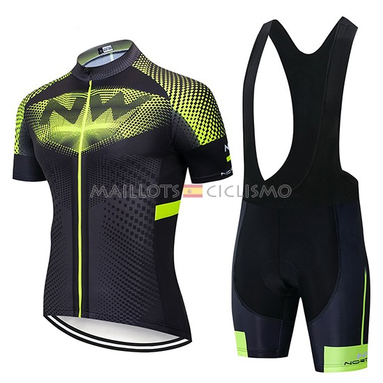 2019 Maillot Northwave Tirantes Mangas Cortas Negro Verde