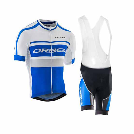 2017 Maillot Oebea Tirantes Mangas Cortas blanco e azul