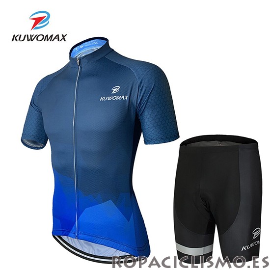 2019 Maillot Kuwomax Tirantes Mangas Cortas Azul