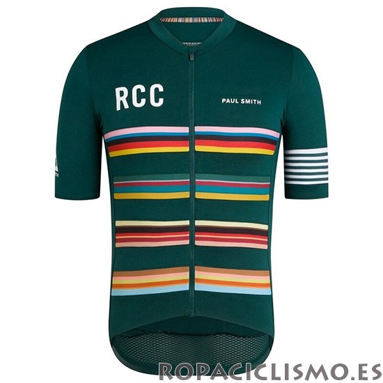 2019 Maillot Rcc Paul Smith Tirantes Mangas Cortas Verde