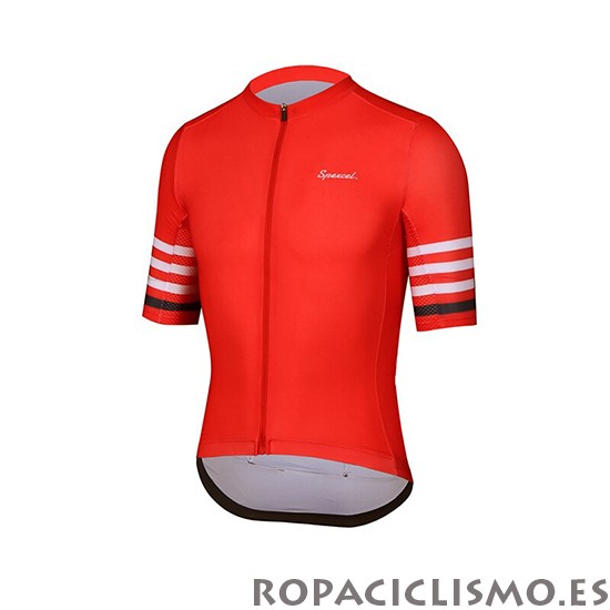 2019 Maillot Spexcel Tirantes Mangas Cortas Rojo