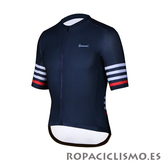 2019 Maillot Spexcel Tirantes Mangas Cortas Apagado Azul