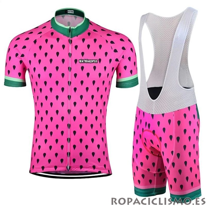 2020 Maillot Astek Tirantes Mangas Cortas Rosa