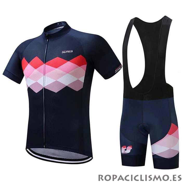 2020 Maillot Eddie Tirantes Mangas Cortas Negro Rojo