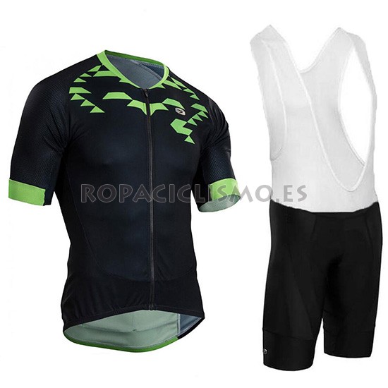 2018 Maillot Sugoi Rs Training Tirantes Mangas Cortas Negro y Ve