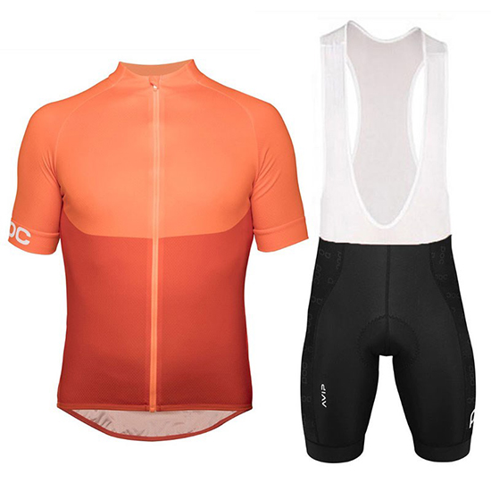 2018 Maillot POC Essential XC Tirantes Mangas Cortas Naranja