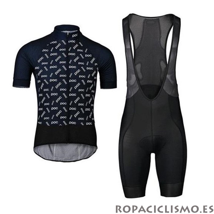 2020 Maillot POC Tirantes Mangas Cortas Negro