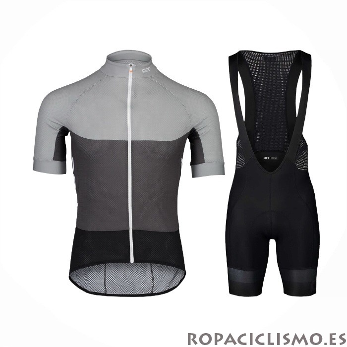 2021 Maillot POC Tirantes Mangas Cortas Gris