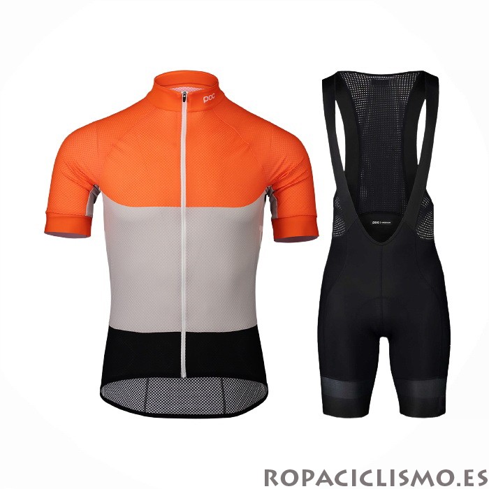 2021 Maillot POC Tirantes Mangas Cortas Naranja