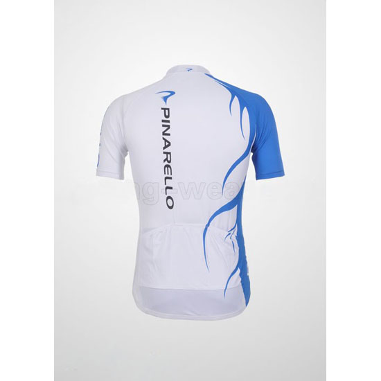2011 Maillot Pinarello Tirantes Mangas Cortas celeste Y Blanco