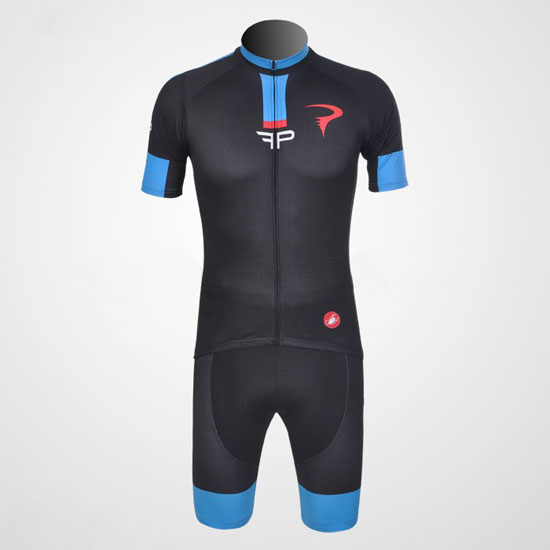 2011 Maillot Pinarello Tirantes Mangas Cortas celeste Y Negro