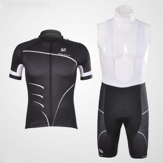 2012 Maillot Pinarello Tirantes Mangas Cortas Negro Y Blanco