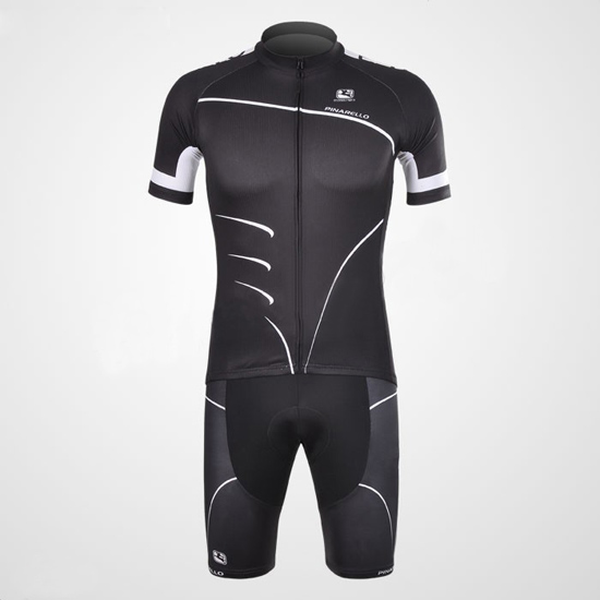 2012 Maillot Pinarello Tirantes Mangas Cortas Negro Y Blanco