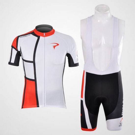 2012 Maillot Pinarello Tirantes Mangas Cortas Rojo Y Blanco