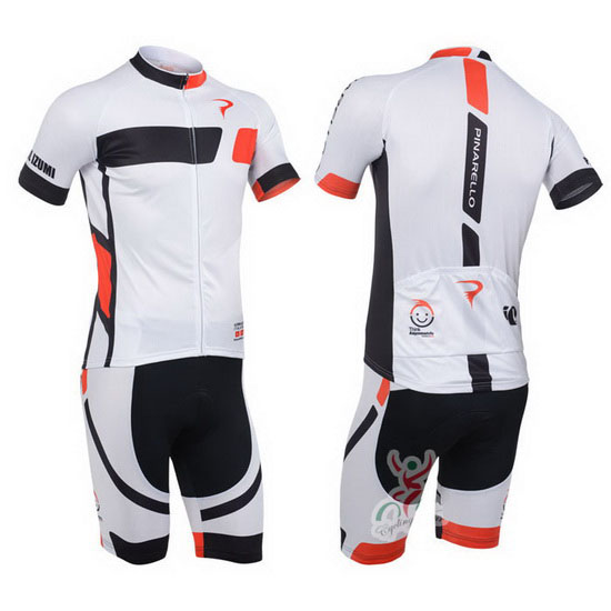 2013 Maillot Pinarello Tirantes Mangas Cortas Negro Y Blanco