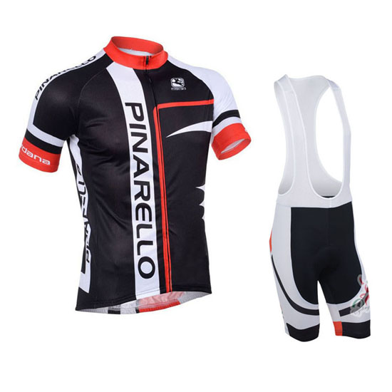 2013 Maillot Pinarello Tirantes Mangas Cortas Rojo Y Negro