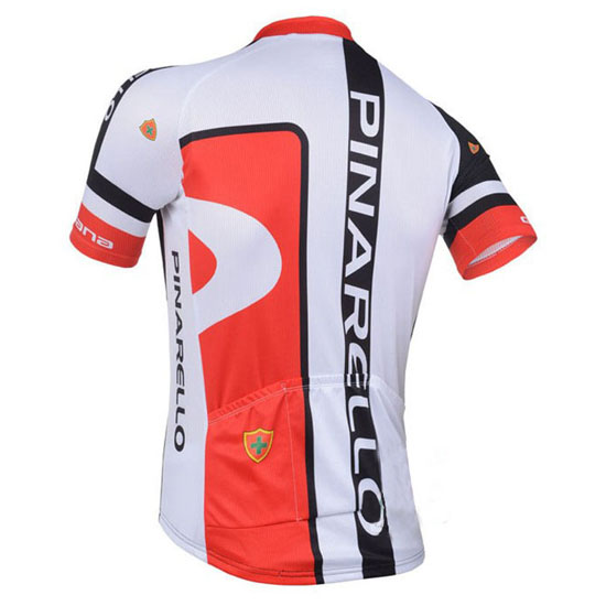 2013 Maillot Pinarello Tirantes Mangas Cortas Rojo Y Negro
