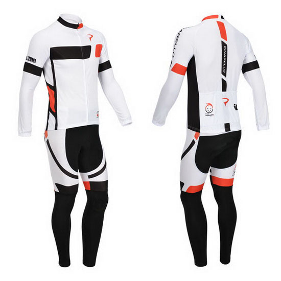 2013 Maillot Pinarello Tirantes Mangas Largas Negro Y Blanco