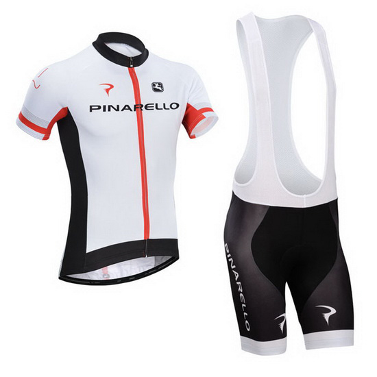 2014 Maillot Pinarello Tirantes Mangas Cortas Negro Y Blanco