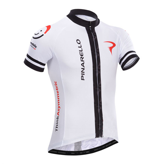 2014 Maillot Pinarello Tirantes Mangas Cortas Negro Y Blanco
