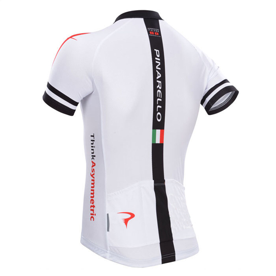 2014 Maillot Pinarello Tirantes Mangas Cortas Negro Y Blanco