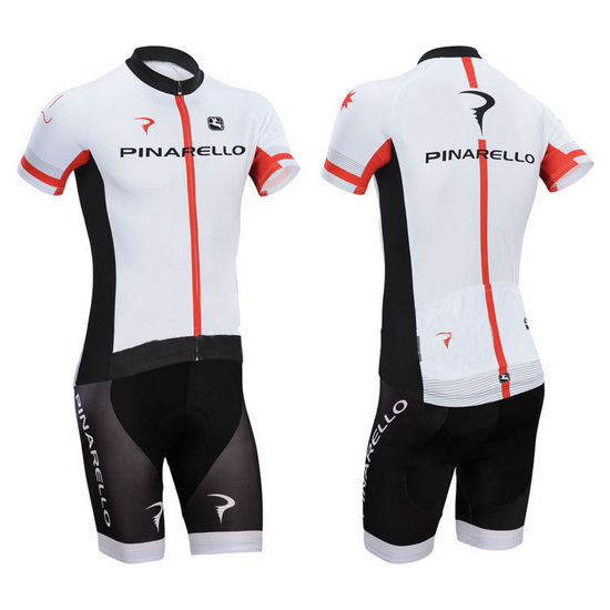 2014 Maillot Pinarello Tirantes Mangas Cortas Negro Y Blanco