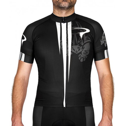 2016 Maillot Pinarello Tirantes Mangas Cortas Negro Y Blanco