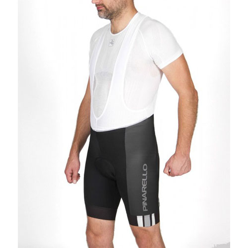 2016 Maillot Pinarello Tirantes Mangas Cortas Negro Y Blanco
