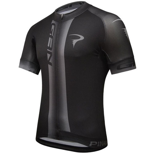 2016 Maillot Pinarello Tirantes Mangas Cortas Negro plateado