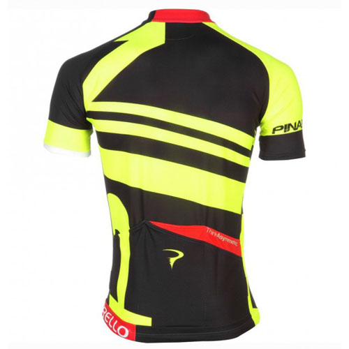 2016 Maillot Pinarello Tirantes Mangas Cortas Rojo Y Amarillo