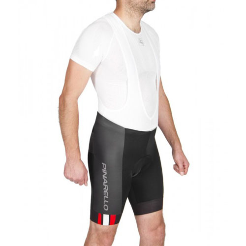 2016 Maillot Pinarello Tirantes Mangas Cortas Rojo Y Negro