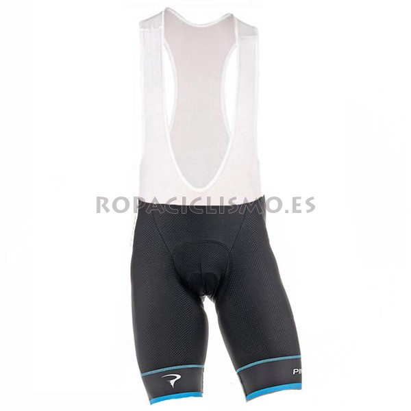 2017 Maillot Pinarello tirantes mangas cortas azul y negro