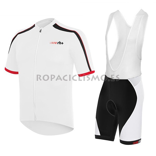 2017 Maillot RH+ tirantes mangas cortas blanco