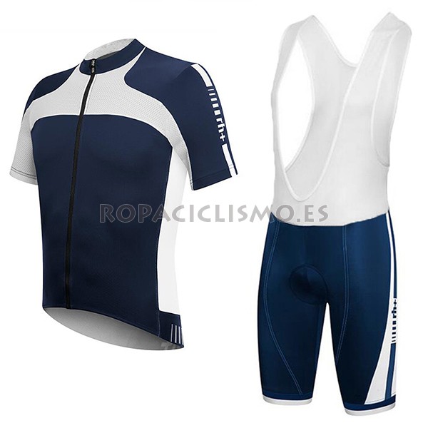 2017 Maillot RH+ tirantes mangas cortas blanco y azul