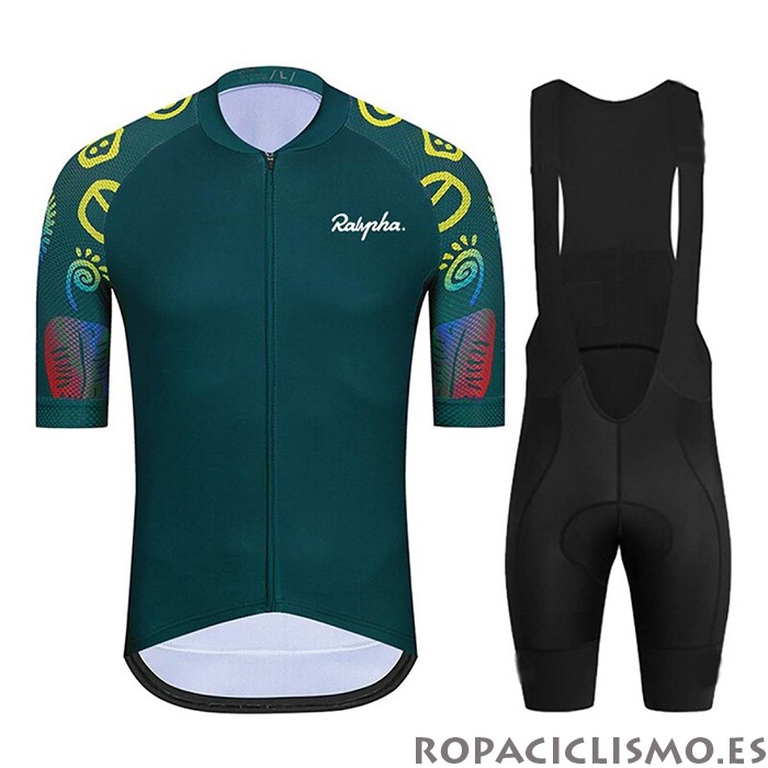 2021 Maillot Ralph Tirantes Mangas Cortas Apagado Verde