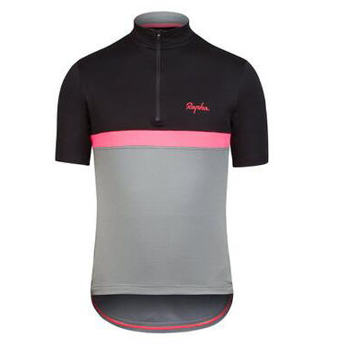 2016 Maillot Rapha Tirantes Mangas Cortas Negro Y Rojo